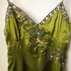 karen millen green sequin dress